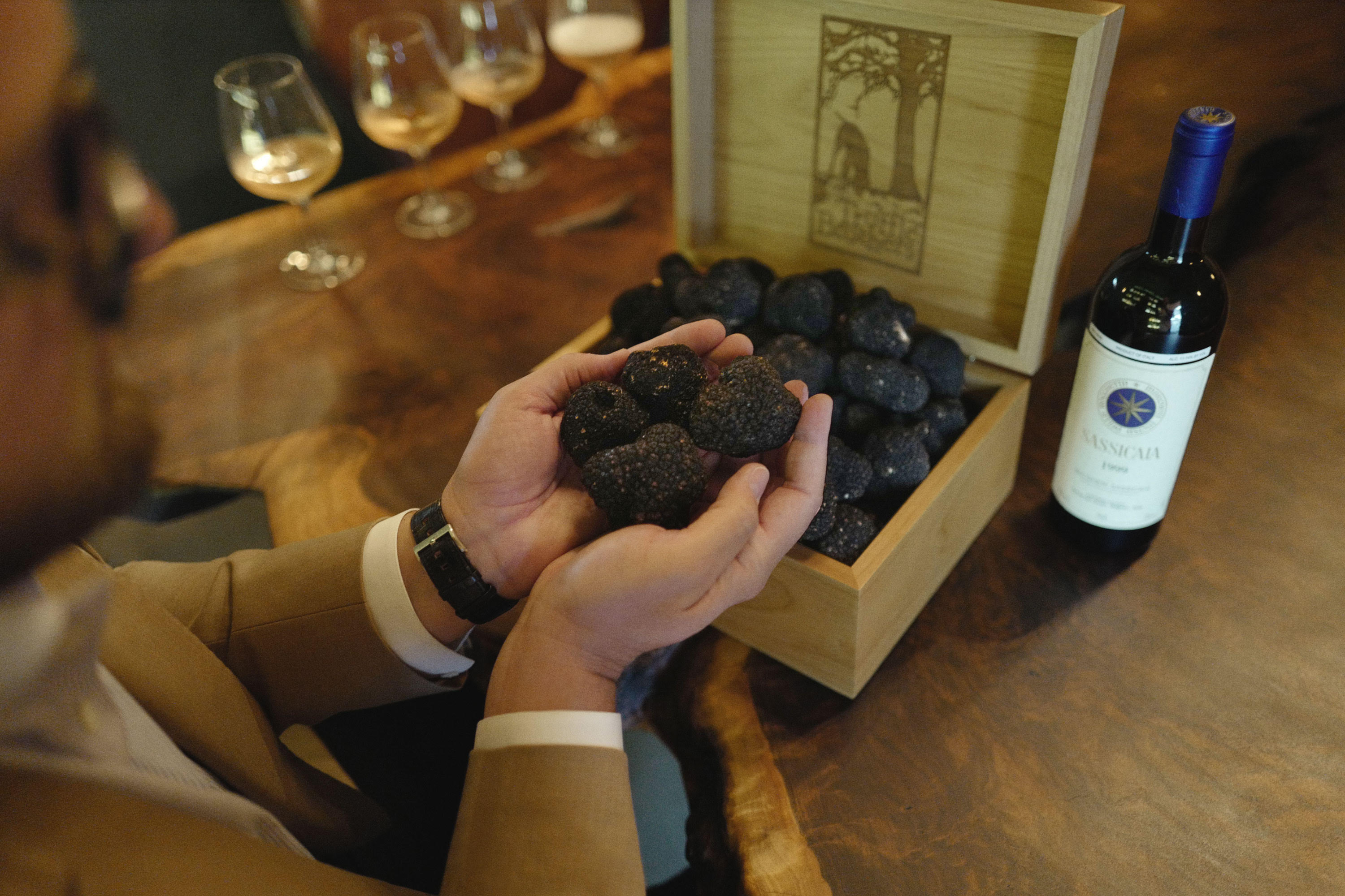 Christopher R. King sampling summer truffles